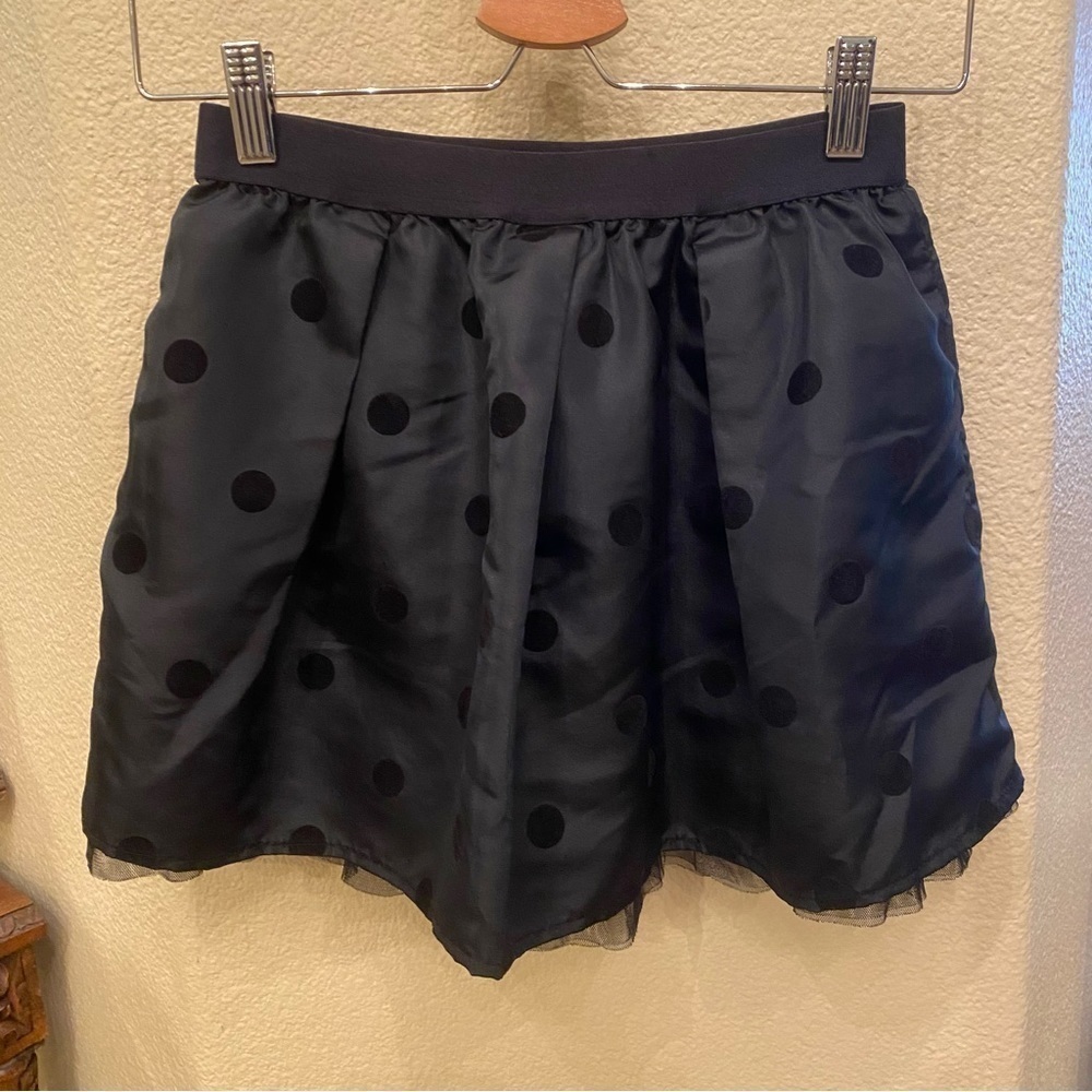 SOLD!! CHEROKEE Target Girls Black Polka Dot Pleated Skirt Size L(10/12) - Picture 3 of 9